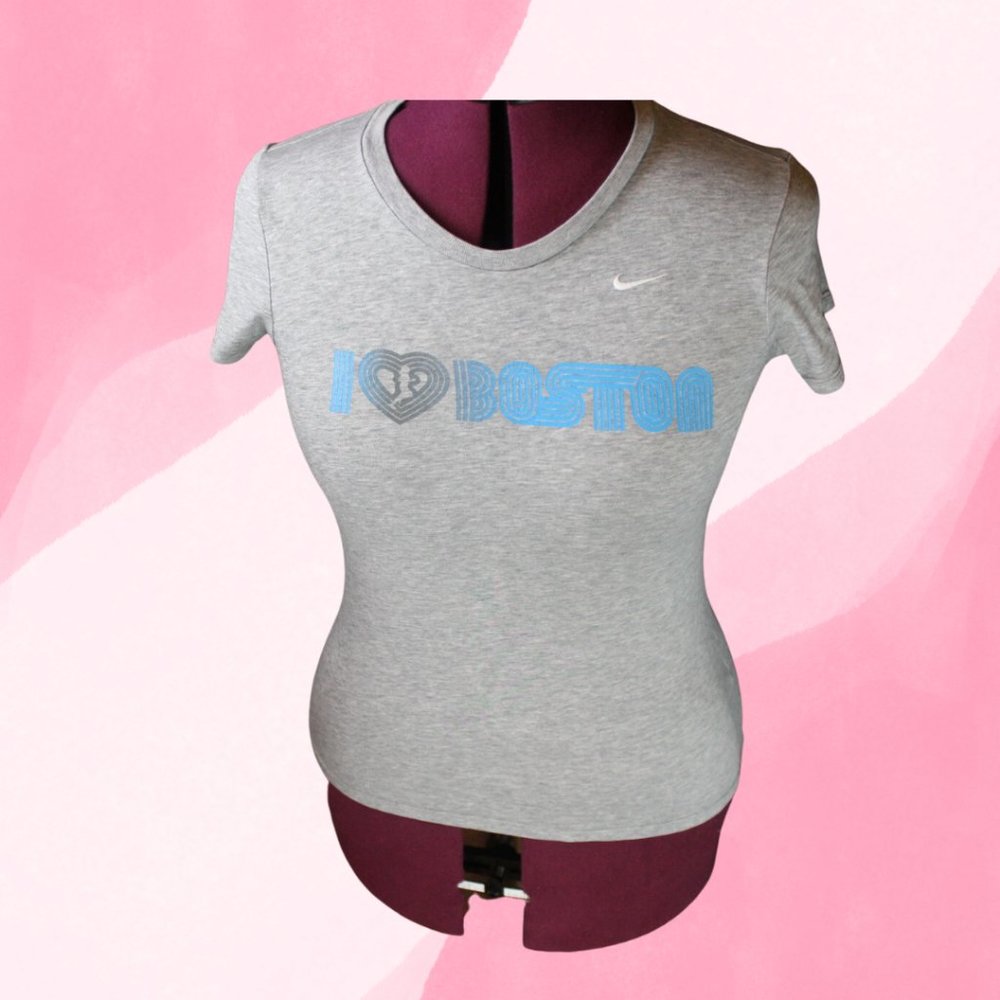 I love Boston Nike baby t shirt
